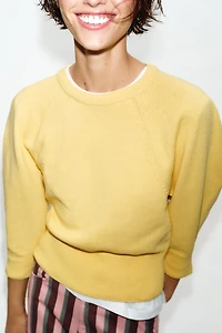 PUFF SLEEVE KNIT JUMPER