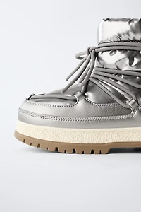 BOTTINES MÉTALLISÉES WATER REPELLENT