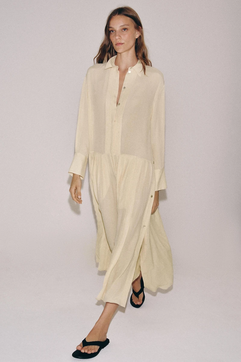 ZW COLLECTION FLOWY SHIRT DRESS