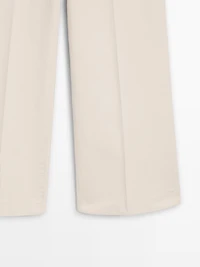 High-waist palazzo jeans