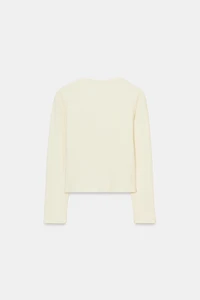 RIBBED LONG SLEEVE T-SHIRT