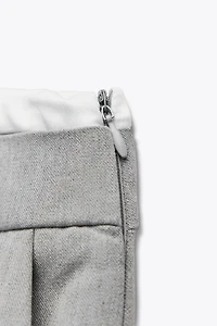 PANTALON LARGE À TAILLE DOUBLE