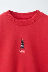 LIGHTHOUSE EMBROIDERY SWEATSHIRT