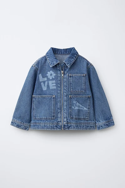 PRINTED DENIM JACKET