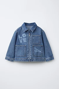 PRINTED DENIM JACKET