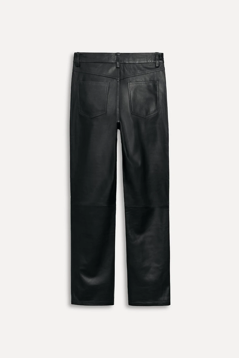 PANTALON DROIT EN CUIR 50E ANNIVERSAIRE