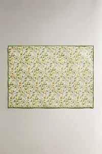 LEMON RESIN-COATED COTTON PLACEMAT