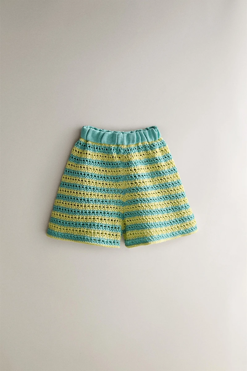 BERMUDA ENFANT PLAGE CROCHET