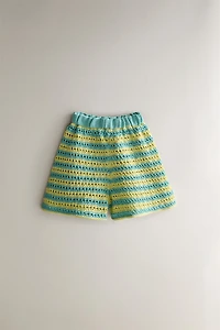 BERMUDA ENFANT PLAGE CROCHET