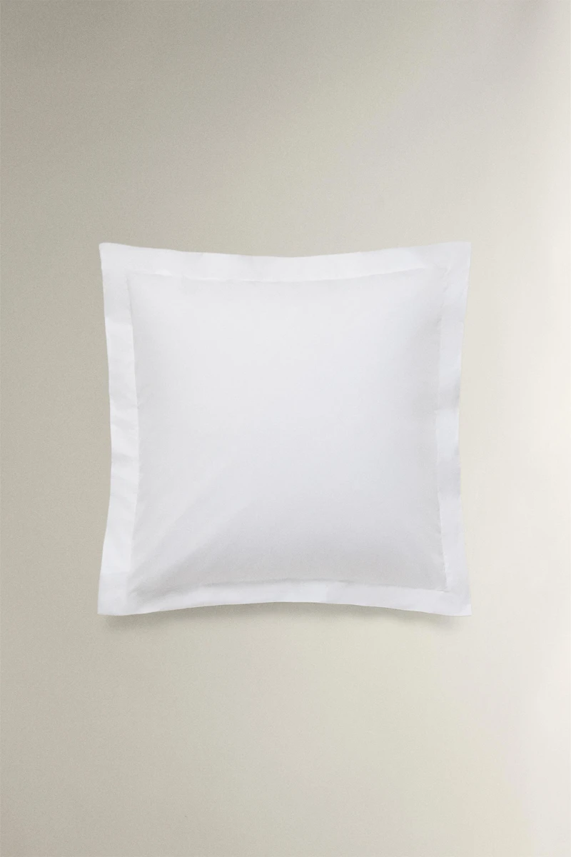 PERCALE COTTON PILLOWCASE WITH FLANGE (500 THREAD COUNT)