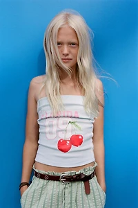 FRUIT TEXT BANDEAU TOP