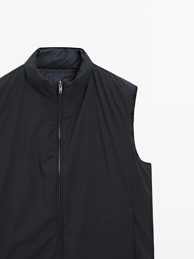 Veste sans manches réversible déperlante