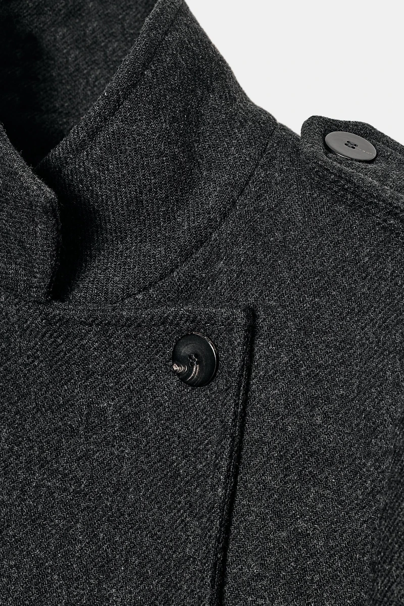 LONG WOOL COAT ZW COLLECTION LIMITED EDITION