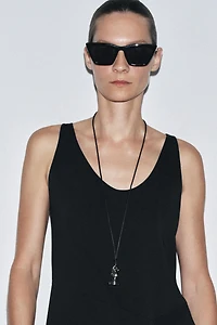 CHESS PIECE CORD NECKLACE