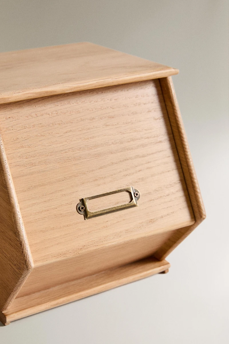 OAK WOOD BREAD BOX