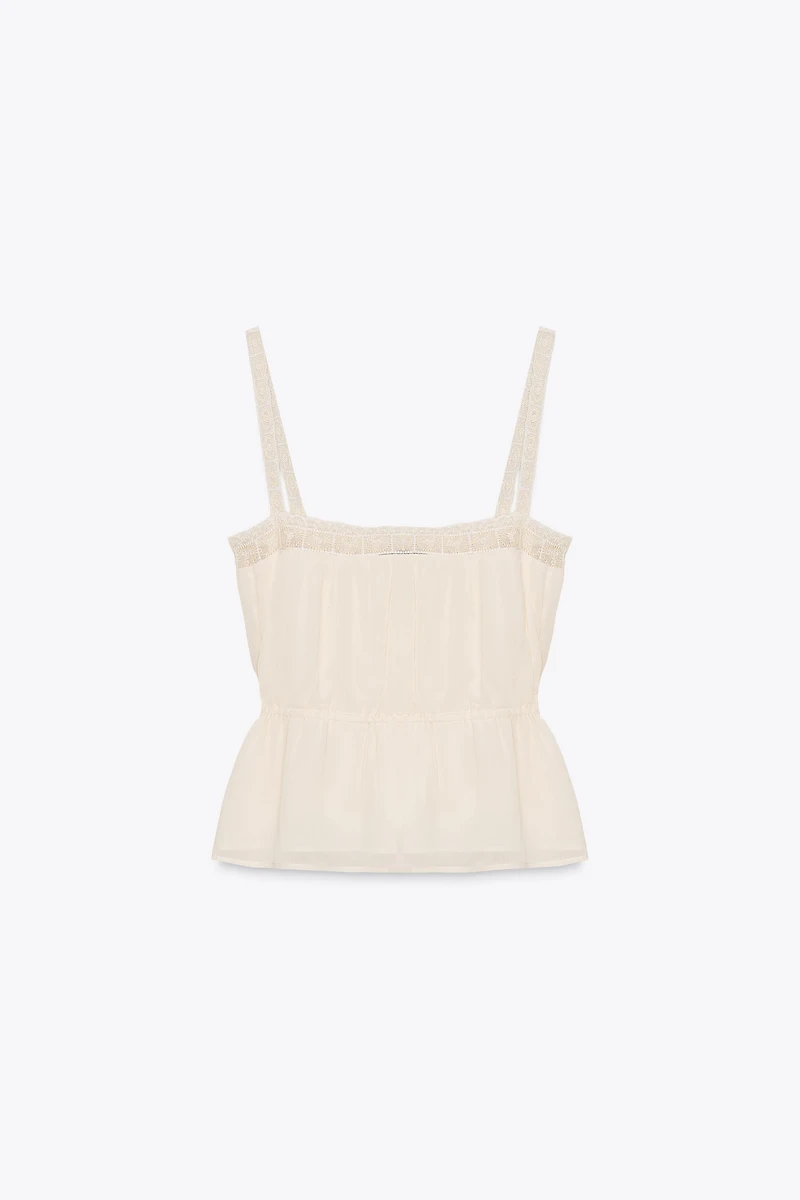 TOP GEORGETTE DENTELLE