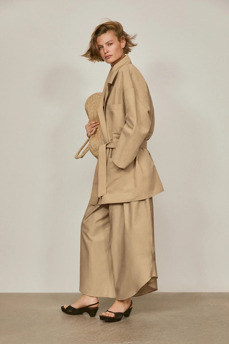 Veste oversize en coton et lin - LIMITED EDITION