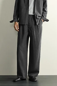 RELAXED FIT STRIPED FLOWY PANTS