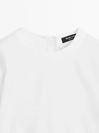 100% cotton short poplin dress