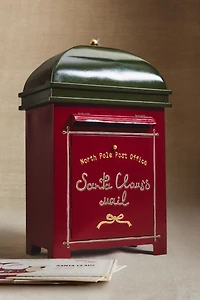SANTA CLAUS MAILBOX CHRISTMAS ORNAMENT