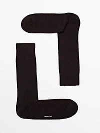 Cashmere blend knit socks