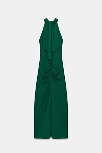 ROBE MI-LONGUE À ENCOLURE AMÉRICAINE