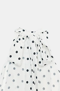 POLKA DOT HALTER DRESS