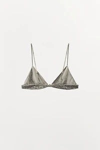 EMBOSSED BEADED BRA