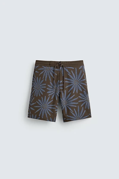 LONG FLORAL PRINT SWIMSUIT