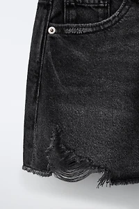 RIPPED DENIM SKIRT