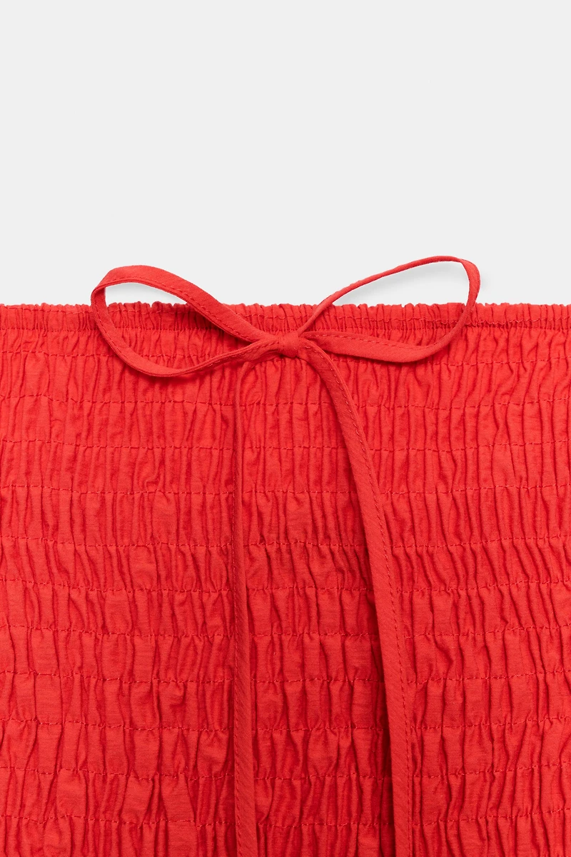 ROBE MI-LONGUE NID D'ABEILLE