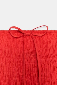 ROBE MI-LONGUE NID D'ABEILLE