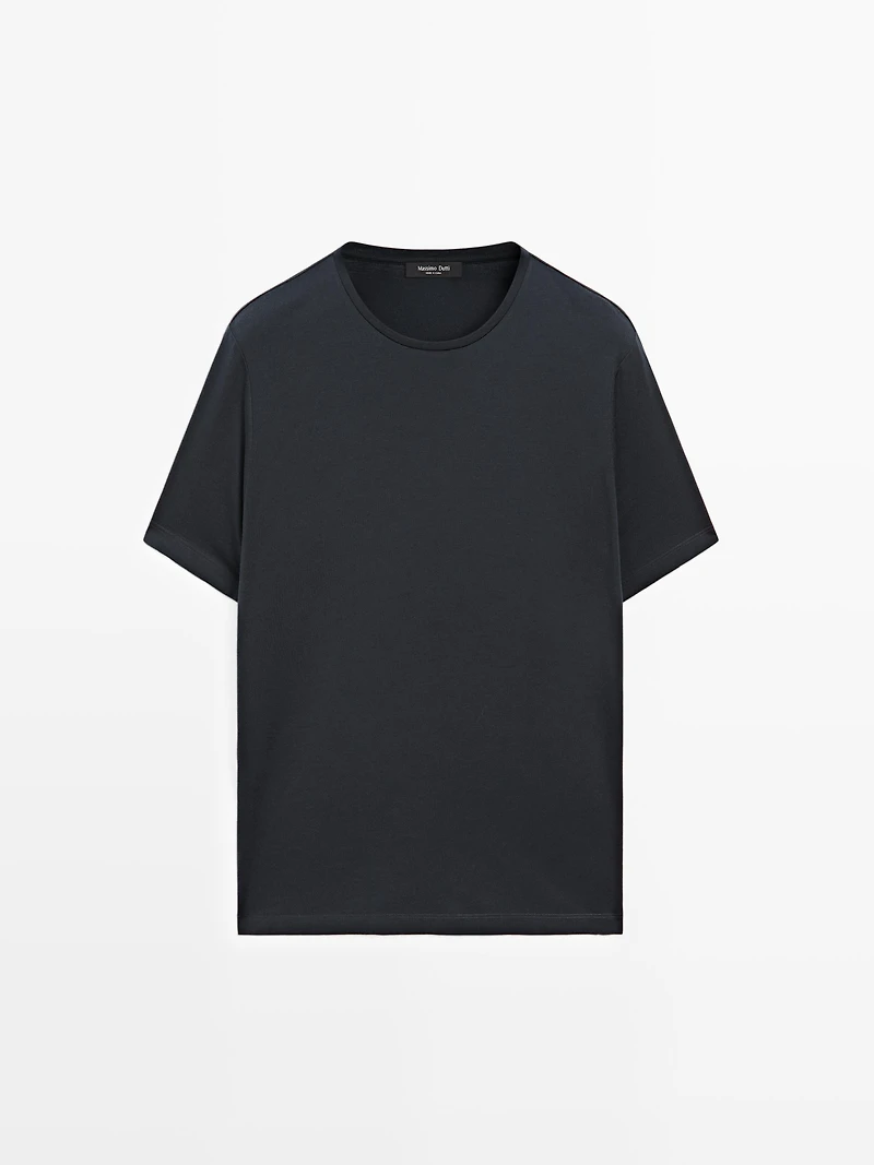 T-shirt à manches courtes en laine mélangée