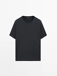 T-shirt à manches courtes en laine mélangée