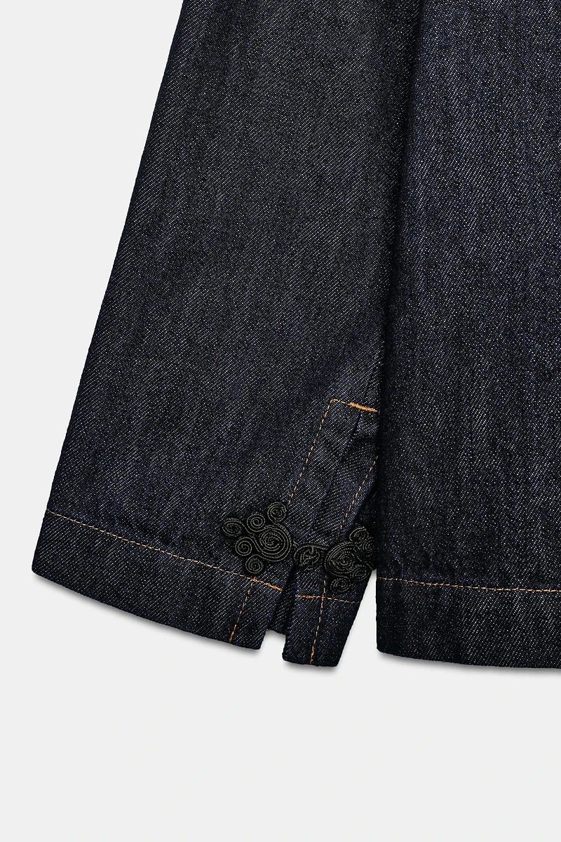 ZW COLLECTION TOGGLE DENIM JACKET