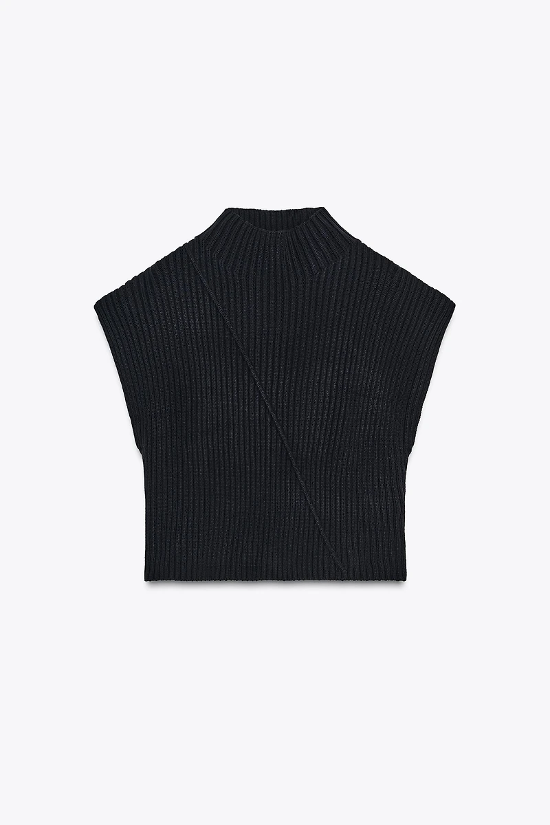 RIBBED KNIT VEST