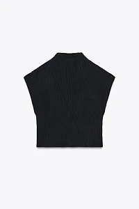 RIBBED KNIT VEST