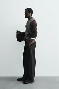 GILET EN MAILLE JACQUARD À LOSANGES