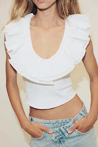 RUFFLED TOP