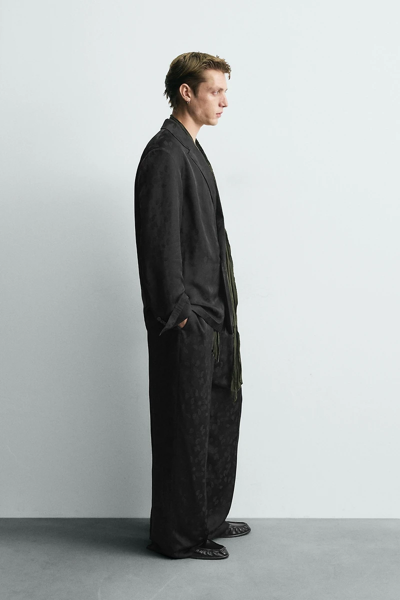 PANTALON FLUIDE DE COSTUME JACQUARD PAISLEY LIMITED EDITION