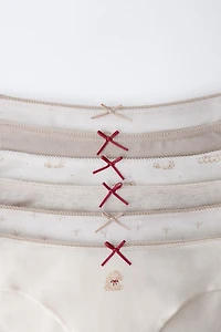 6-14 YEARS / SIX-PACK OF PUPPY UNDERWEAR