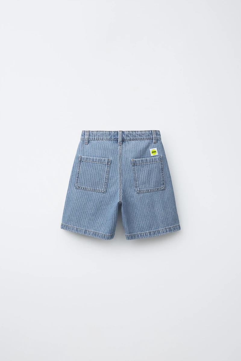 PENN © STRIPED DENIM SHORTS