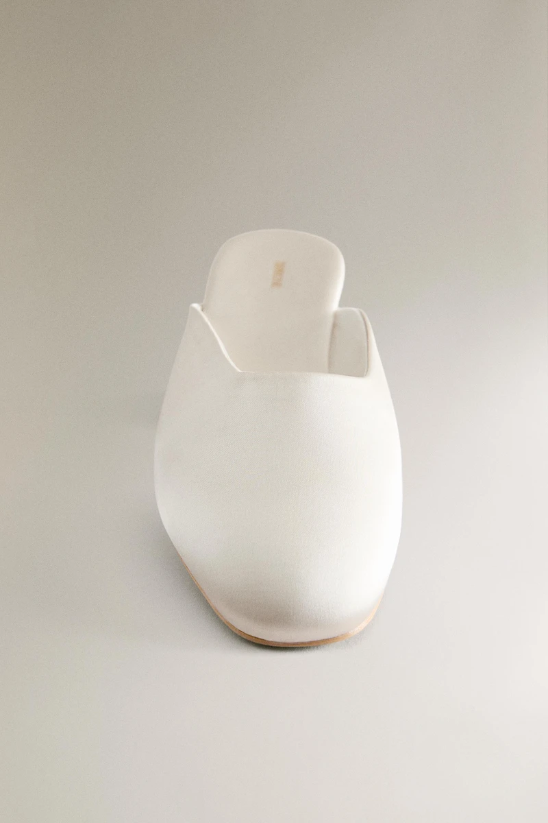 SATEEN MULES