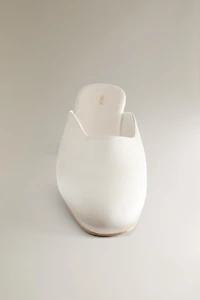 SATEEN MULES