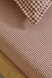 DRAP-HOUSSE ENFANT FLANELLE VICHY