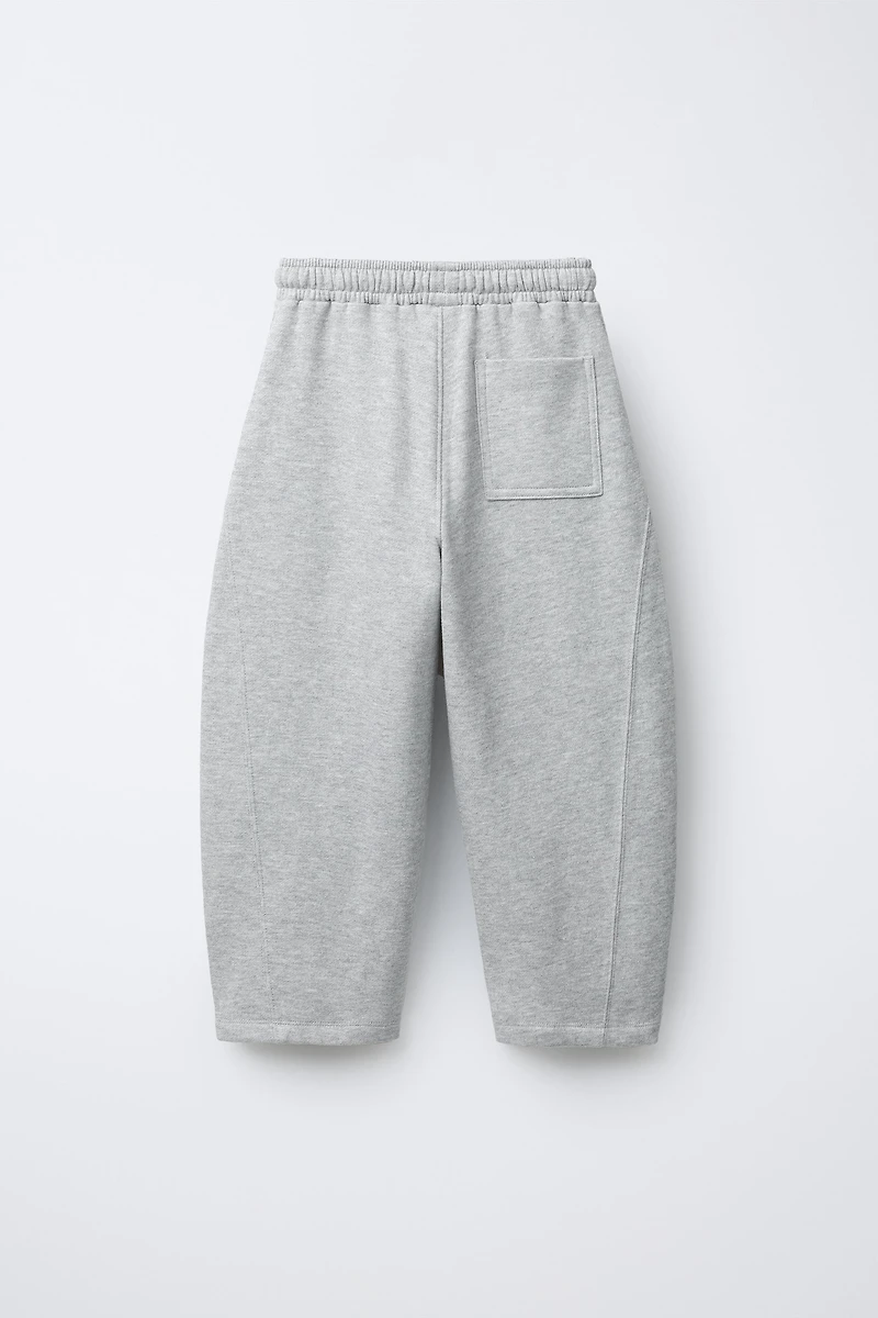 BARREL PLUSH PANTS WITH LABEL