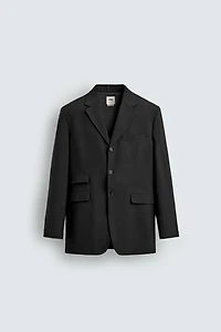 RELAXED FIT VISCOSE - LINEN SUIT JACKET