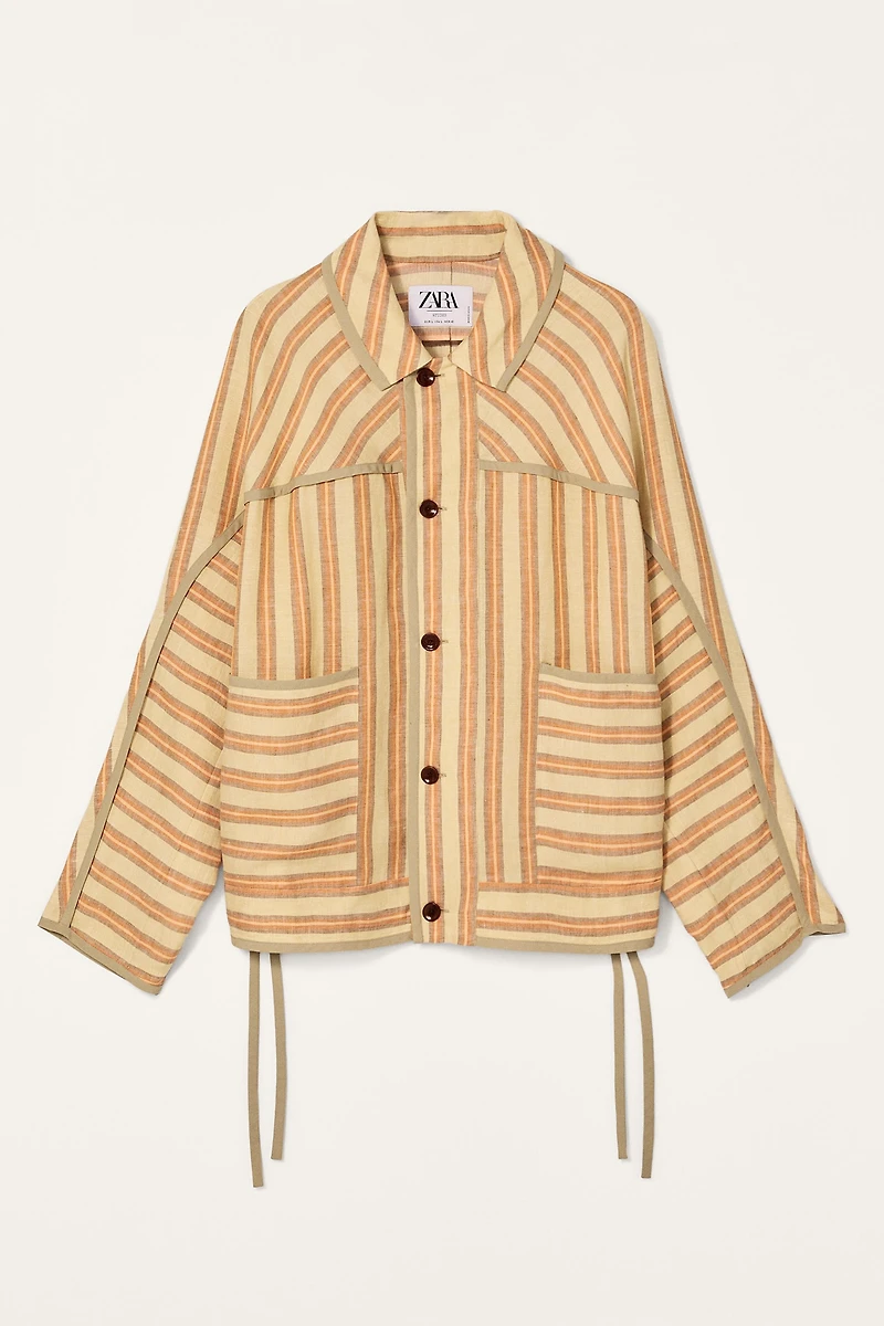 LIMITED EDITION STRIPED LINEN JACKET