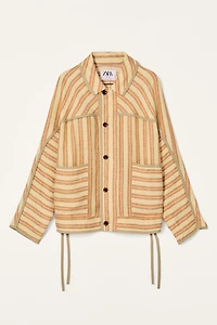 LIMITED EDITION STRIPED LINEN JACKET