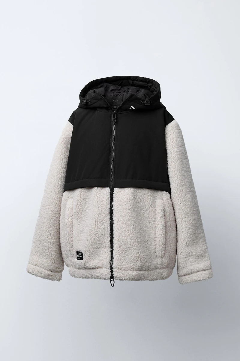 FLEECE AND NYLON JACKET